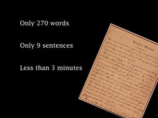 Only 270 words

Only 9 sentences

Less than 3 minutes

 
