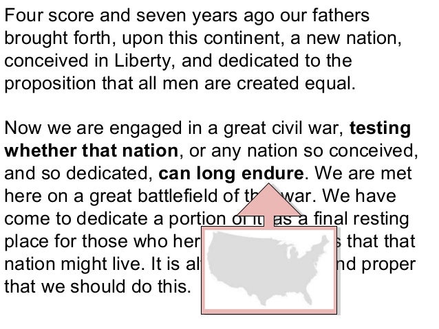 The Gettysburg Address
