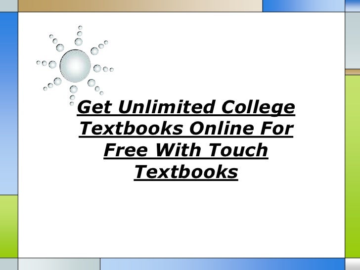 get unlimited college textbooks