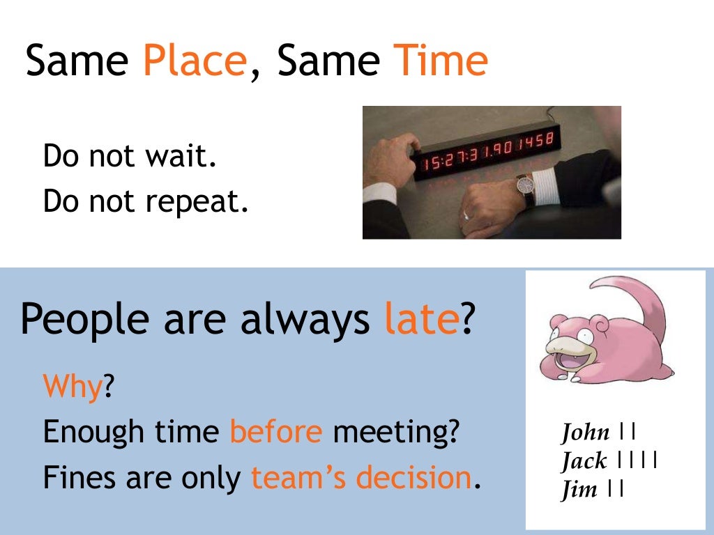 Same Place, Same Time Do