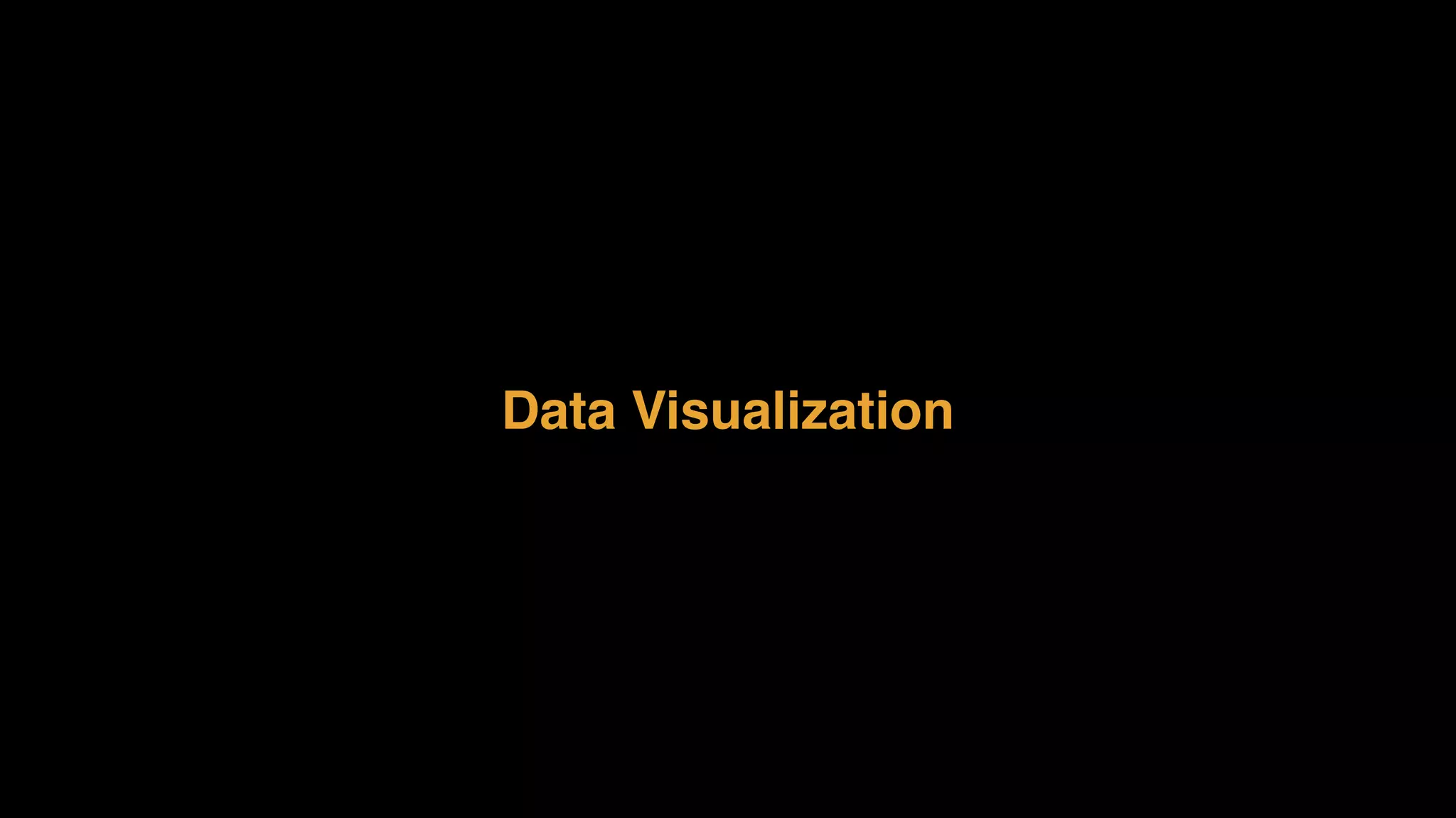 Data Visualization
 