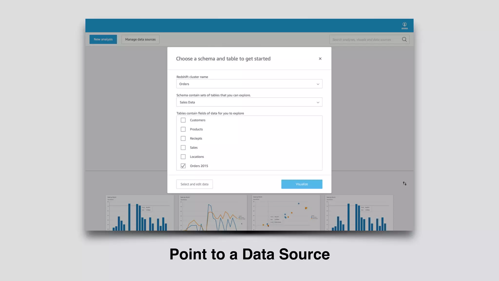 Point to a Data Source
 
