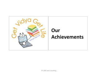 51,000 and counting...
Our
Achievements
 