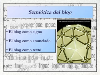 Sintaxis estructural de los blogs