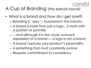 If COGS = $2.00 and gross margin is 50%, then selling price should be $4.00$4.00 selling price - $2.00 COGS = $2.00 gross profit$2.00 gross profit / $4.00 selling price = 50% gross marginRule of thumb: double COGS to determine wholesale price Pricing – Wholesale (cont.)