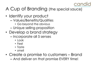 Not knowing what it will all cost.Not understanding the competition.Making packaging mistakes.Not understanding pricing.Not managing cash flow.Top Ten Mistakes
