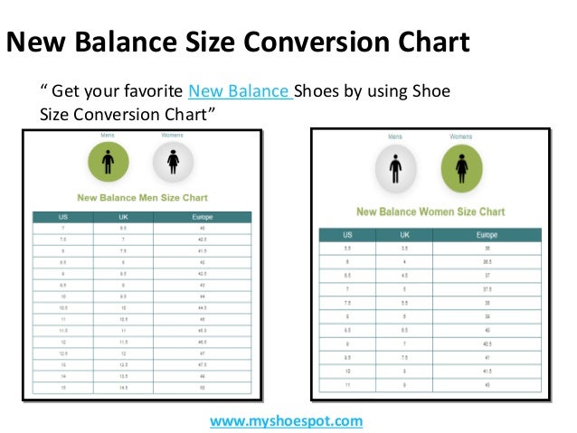 new balance womens size chart