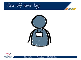 @ExcellaCo @onek2go @FadiStephan
Take off name tags
 