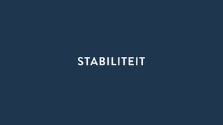 STABILITEIT
 