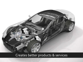 Creates better products & services  