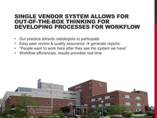 Radiology Workflow: Recognizing Clinical & Financial Benefits of ...