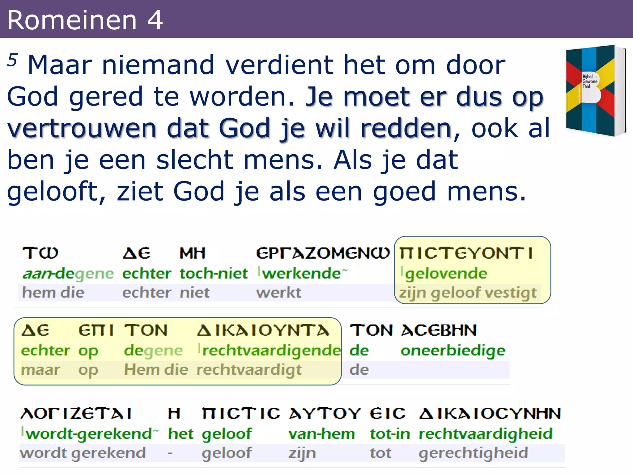 de Bijbel in Gewone taal | PPT