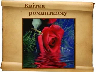Квітка
романтизму
 