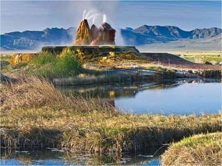 Geyser del desierto de nevada.