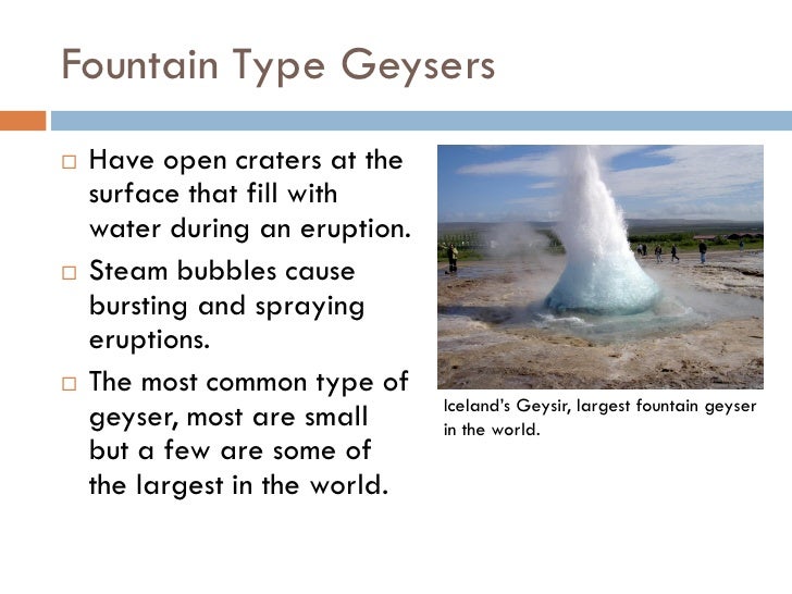 Geysers and Hotsprings