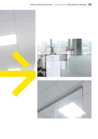 135STATIC GLASS PARTITION WALL –– glass partition wall  |  GEZE PRODUCT OVERVIEW
 
