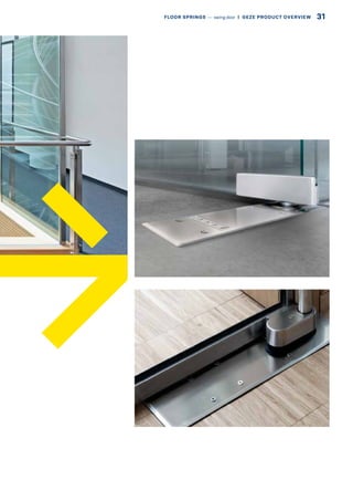 31FLOOR SPRINGS –– swing door  |  GEZE PRODUCT OVERVIEW
 