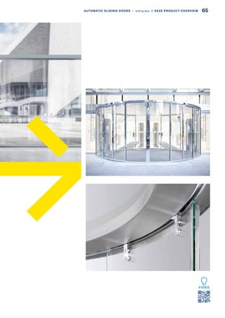 VIDEO
65AUTOMATIC SLIDING DOORS –– sliding door  |  GEZE PRODUCT OVERVIEW
 