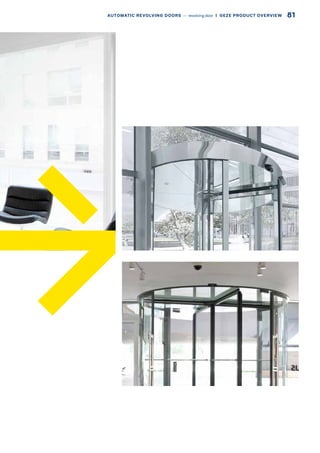 81AUTOMATIC REVOLVING DOORS –– revolving door  |  GEZE PRODUCT OVERVIEW
 