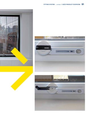 91FITTING SYSTEM –– window  |  GEZE PRODUCT OVERVIEW
 