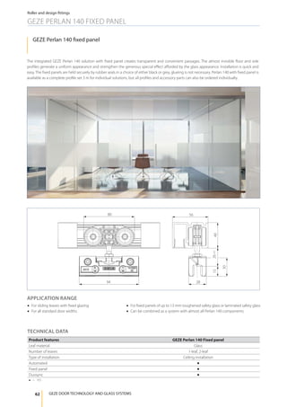 Geze sliding fitting systems | PDF