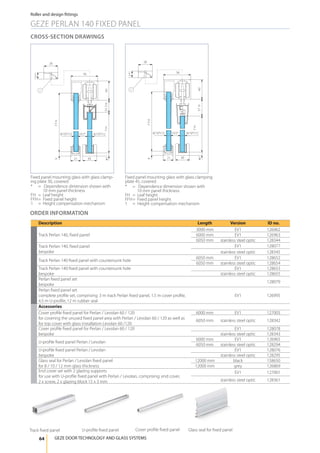 Geze sliding fitting systems | PDF