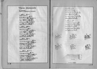 ~ 

Wo@@@ ~~@(f@@@c9J@
(A. Yupanqui) 

CANTA: ATAHUALPA YUPANQUI 

.h1Y 111 CM,. 

Viditay va me voy 

..~....,
di:dos pagos de Tucuman
.~ ff. E..~,
en el Aconquija viene clareando
I:>'r C E:.•••, . .~""
vidita, nunca te 'i de olvidar 

c,. f. 5€m.= 

en el Aconquija viene clareando 

. "01"1 ~ ~"",.,.~.., 

vidita, nunca te 'i de olvidar. 

.~P 1lp"3t• 
Viditav triste esta 

1S ~P' 

suspirando mi coraz6n 

~. f=". €..""~
V con el pai'luelo te VOV diciendo
a",c. ~.AP'
paloma, vidita, adi6s, adios,
~,. f" ')$E-Y>' ~
Vcon el paiiuelo te vov dlciendo
~J: 'C. ( ....It,,1' ~
paloma, vidita, adios adios.
')6 ~"'" i:£.,...~
Viditav va me vov
'tIt~"""
V se me hace que no he 'i volver
~ ... I=" •• E.""~
malhava mi SUQrte tanto quererte
. ':) P ... 'C €.1"fII • b ~
vldita V tenerte que perder,
Gte Fi-E."",,
malhava mi suerte tanto quererte
{)M • ~ €."",,,w . -hWW
viene clareando mi padecer.
_ _h f"' • €.. 'C'Y. ,. 

AI Clarear yo me ire 

.f>'t"
a mis pagos de Chusquibil
w< fa..~ .....~
y hasta las espuelas te iran diciendo
D~. c.,....b.,,,,,
vidits, no te olvides de m I
< • f • • '-.."""-~
V hasta las espuelas te iran diciendo
~4 f..~. Af'r'
vidita, no te olvides de m L
15 16
mba 51 , penas no
15
'1) quiere mi conn on
12 9 18
PPro hasta 1<1 zamba se vuelve tristr
3 1 16 15
vlJ ita, clJando se dice adios
12 9 16
ro hasta la zamba se vuelve triste
, 16 15
vldita, cuando se dice adios.
15 16
Idltay ya me voy
15
Yse me hace que no he 'i volver
12 9 16
malhava rni suerte tanto quererte
3 1 16 15
vidita V tenerte que perder
12 9 16
malhaya mi suerte tanto queren e
3 1 16 16
viene clareando mi padecer.
1
:--
---.:.------~~--_I5a. 0
2- 2 4 8.
2 - --- 3a
~------------- - 2~: c,.~Vi-<1j -tav
~ ..
.~-
All 10: ZAMBA
~~~ - -
1~61('I)  (
b
ra-fYJ 

 