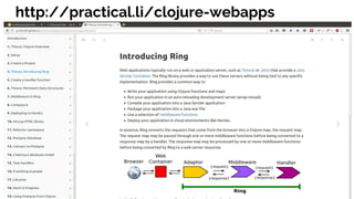 http://practical.li/clojure-webapps
 