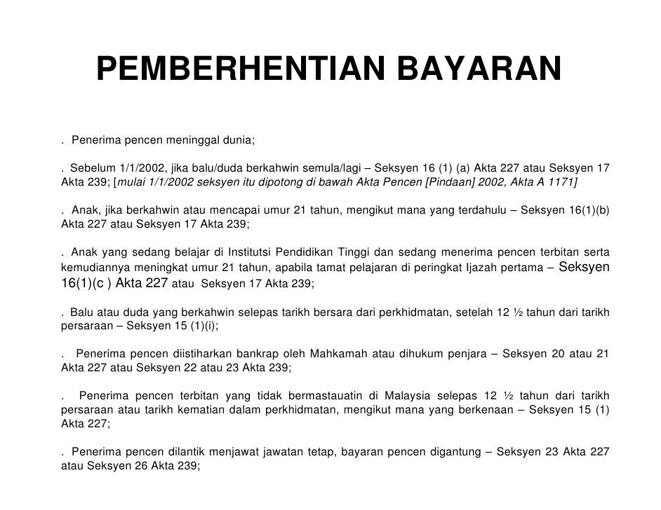 G Faedah Persaraan