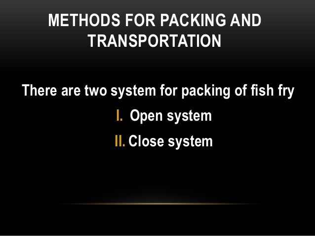 fish transportation