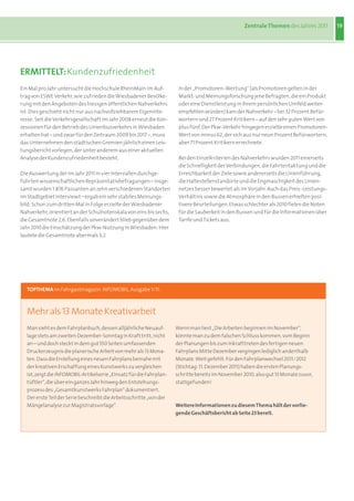 Zentrale Themen des Jahres 2011       19




ERMITTELT: Kundenzufriedenheit
Ein Mal pro Jahr untersucht die Hochschule Rhe...