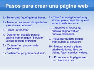 Las páginas también contienen vínculos o enlaces que permiten el acceso a otras páginas relacionadas. 