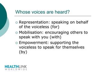 Gfh rtalk research-advocacy | PPT
