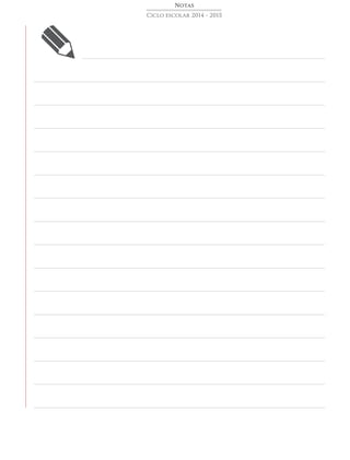Notas
Ciclo escolar 2014 - 2015
 