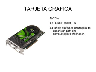 La torre es la parte donde se guardan las partes mas importantes del ordenador. 