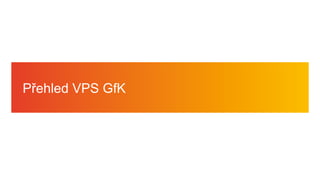 3© GfK 2016 | Přednáška SIMAR | Volně prodejné studie v praxi | 23. 9. 2016
Přehled VPS GfK
 