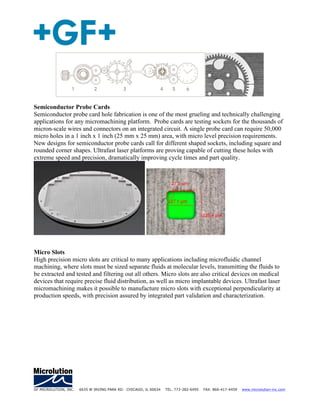 GF Machining Solutions - Microlution - Perfect Walls and Edges enable ...