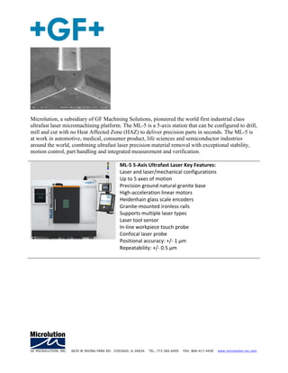 GF Machining Solutions - Microlution - Perfect Walls and Edges enable ...