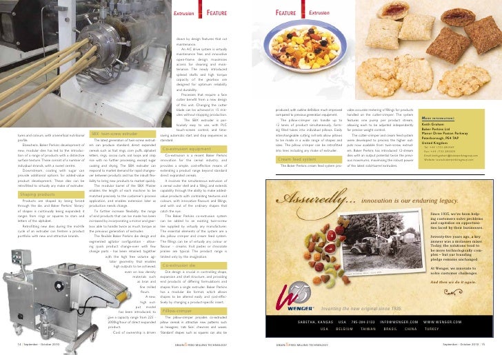 The benefits of extrusion cooking