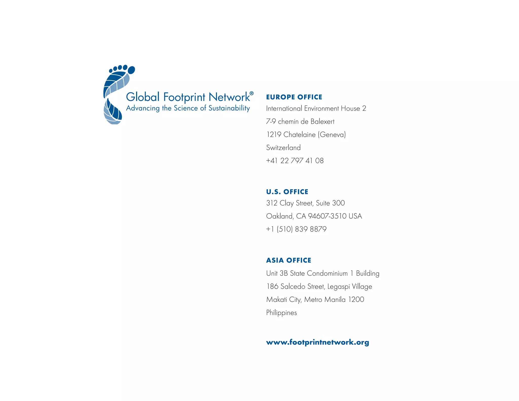 Global Footprint Network Annual Report 2014 | PDF