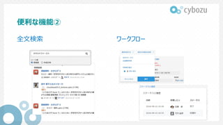便利な機能②
全文検索 ワークフロー
 