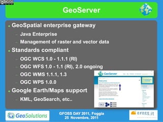 Ogc Computer Vector GfossDAY2011 GeoServer Presentation | PDF