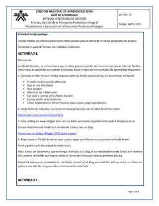Guia de Aprendizaje SENA | PDF