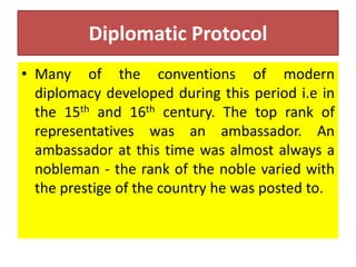 Diplomatic Code Definition FUNCTIONS ON DIPLOMATIC MISSION | PPTX