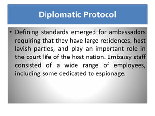Diplomatic Code Definition FUNCTIONS ON DIPLOMATIC MISSION | PPTX