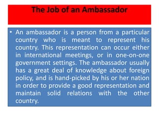 AMBASSADOR definition and meaning
