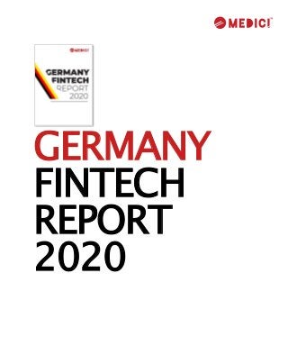 GERMANY
FINTECH
REPORT
2020
 