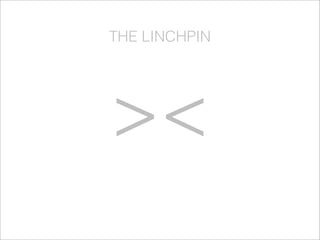 THE LINCHPIN
><
 