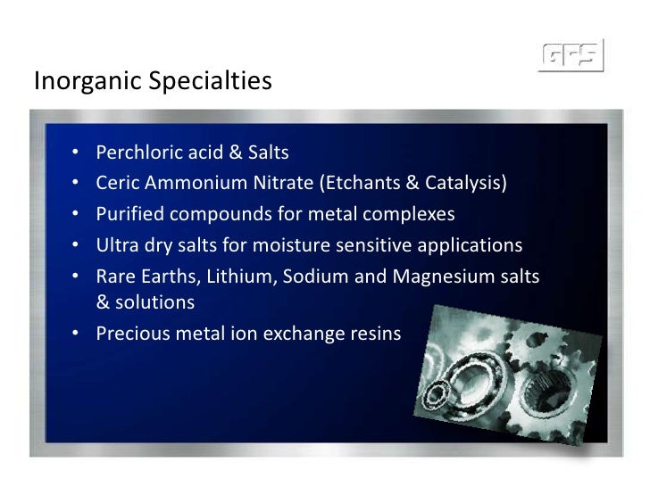 Gfs Chemicals Corporate Ppt Timed