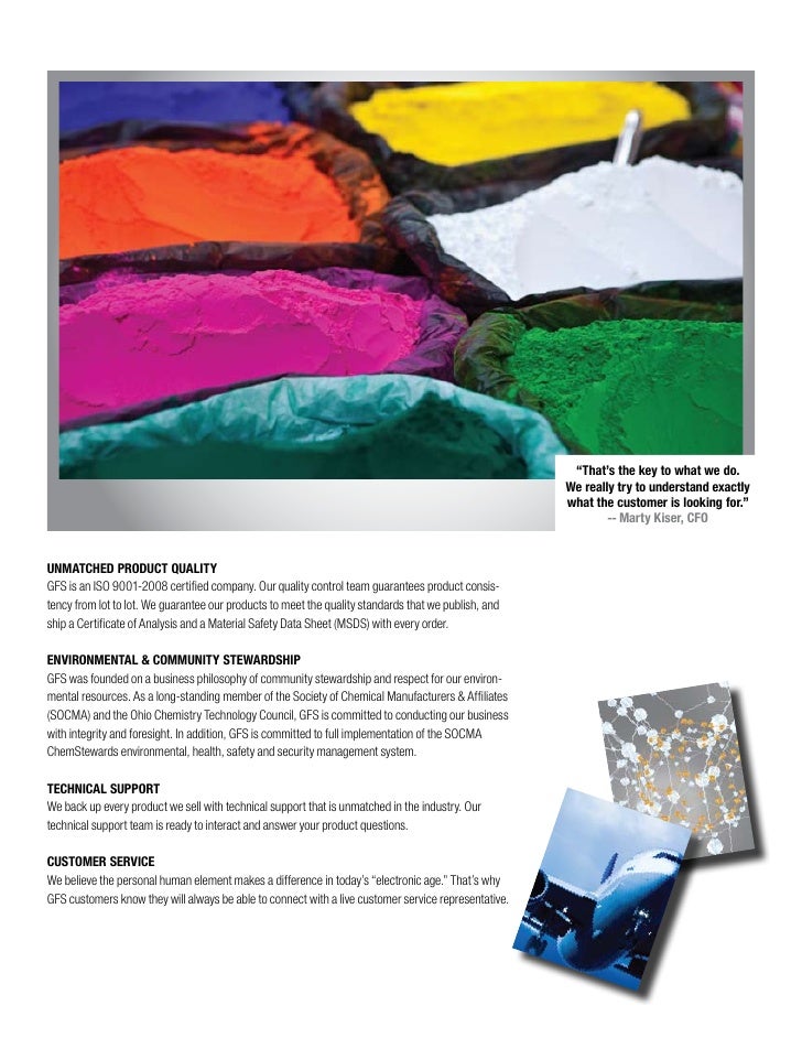 gfs corporate brochure gfs flyer